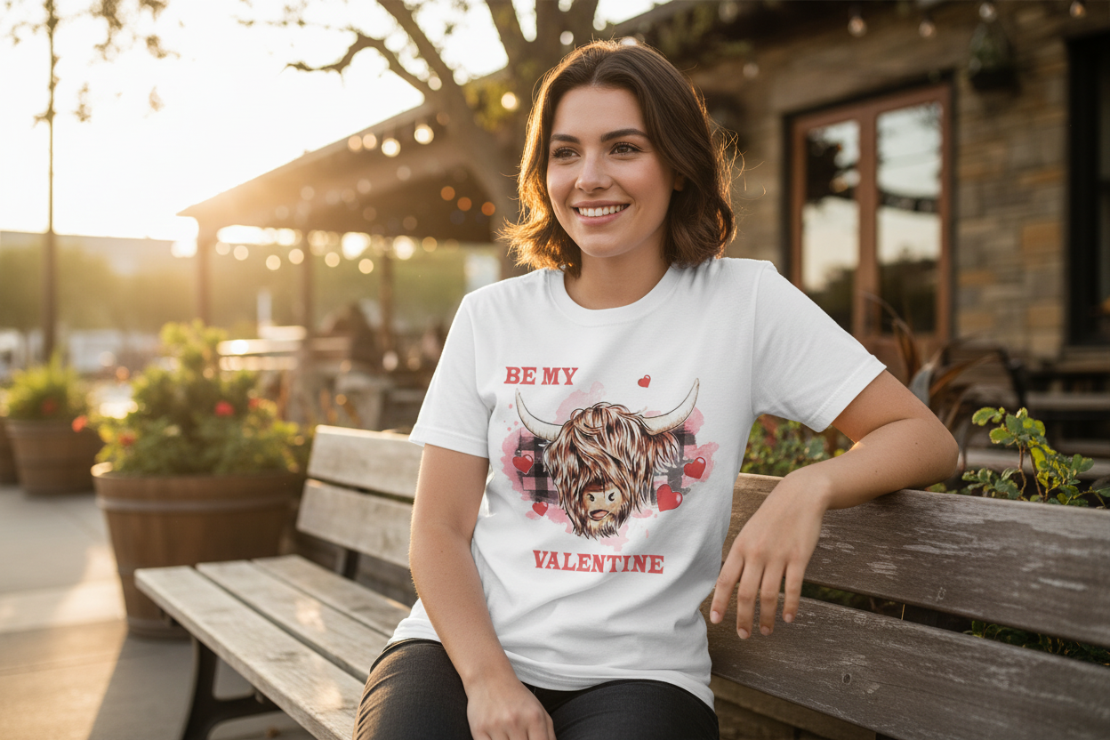 Valentine cow t-shirt