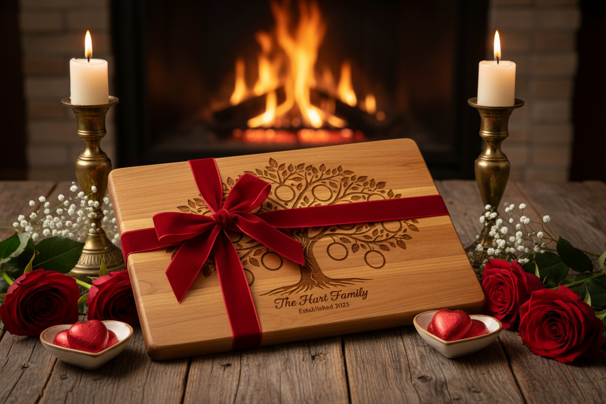 Valentine's cutting board