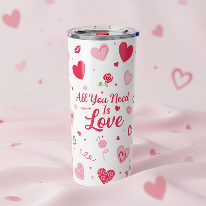 Valentine's Tumbler - Subtle Background