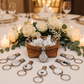 Wedding favors on table