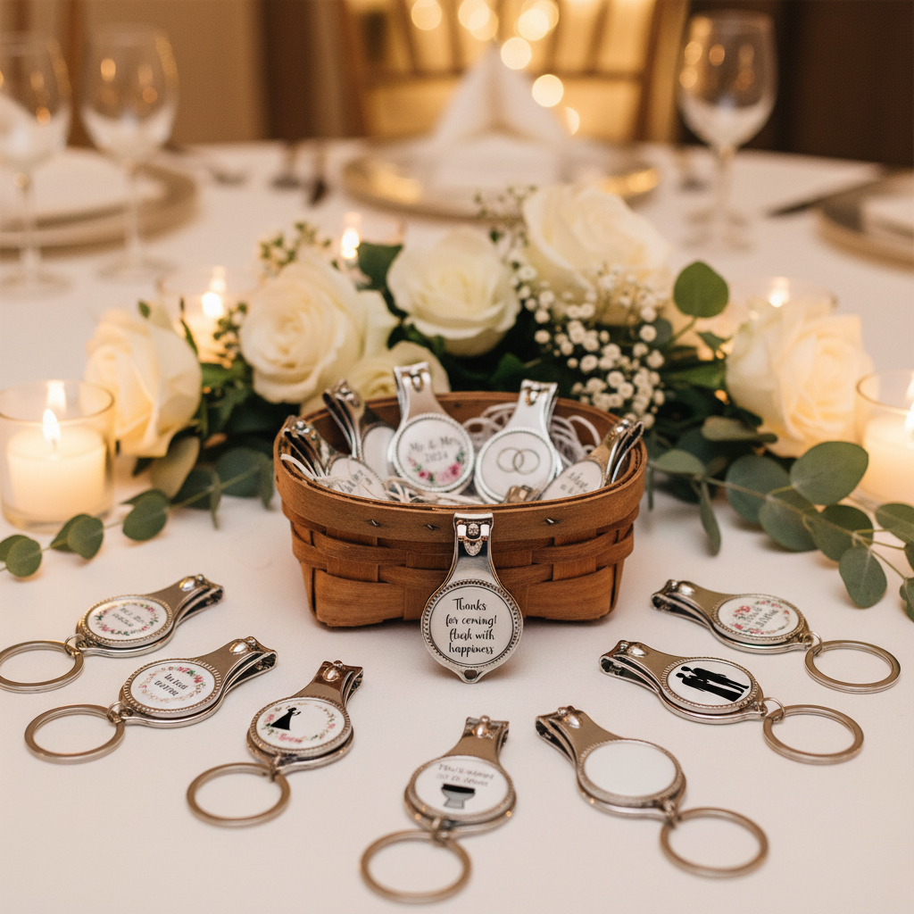 Wedding favors on table