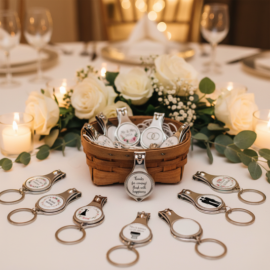 Wedding favors on table