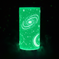 White Bluetooth Speaker Tumbler Glowing Green